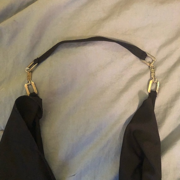 Black Halter Clubbing Top - Picture 3 of 3